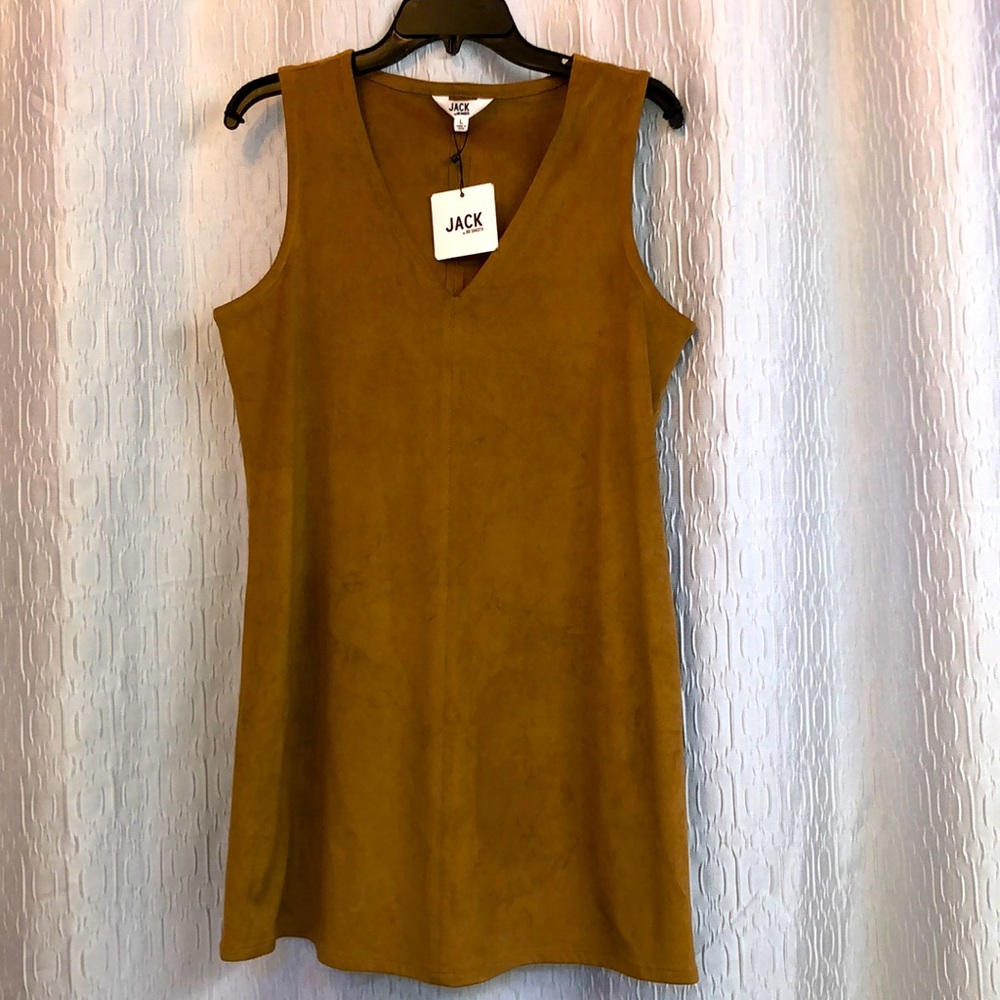 Faux suede mini dress Large